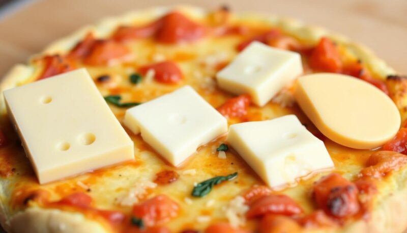 pica quattro formaggi